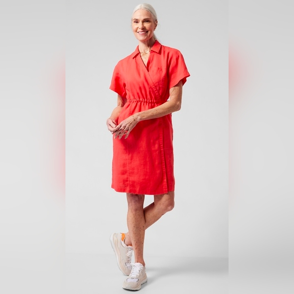 Athleta Playa Linen Wrap Dress #200